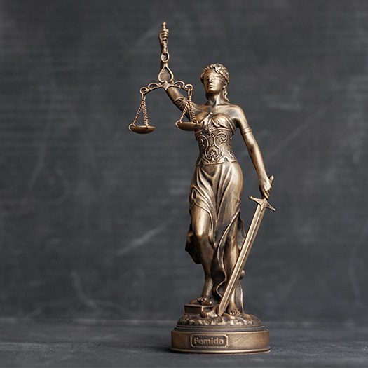 Scales of justice figure